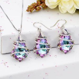 925 Sterling Silver Earrings Set